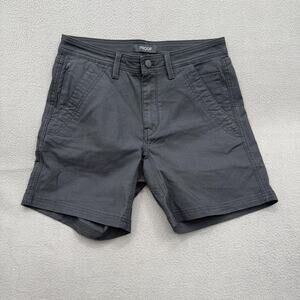 Proof Shorts Mens 30 Gray Performance Chino Stretch 7 Inseam Travel Casual